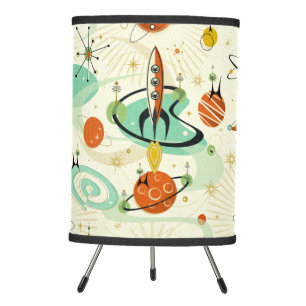 Atomic Space Cats - LG Scale ©studioxtine Tripod Lamp