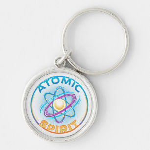 Atomic Spirit: Science and Spirituality Unite Keychain