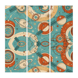 Atomic Sputnik Symphony - Retro Space Age Triptych