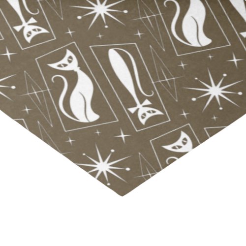 Atomic Star Cat MidCentury Modern Christmas MCM  T Tissue Paper