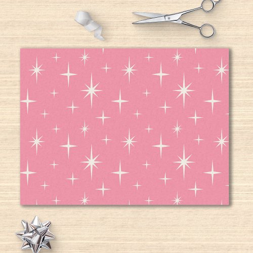 Atomic Starburst Pink Tissue Paper