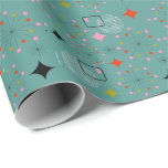 Atomic Starburst Retro Design Wrapping Paper