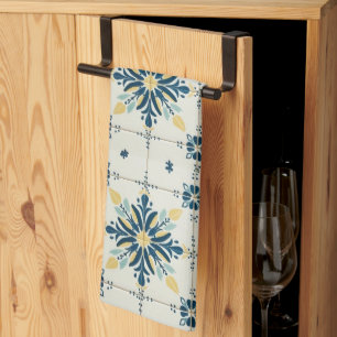 Atomic Starburst Retro Mid Century Modern Kitchen Towel