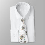 Atomic Starburst Retro Mid Century Modern Neck Tie<br><div class="desc">Add a pop of color to your dress shirt with this fabulous atomic starburst tie. The design features cute starbursts of turquoise, green, gold, pink, and black. It's a great way to add a little fun to your work wear! This is a perfect gift for the man who loves retro...</div>