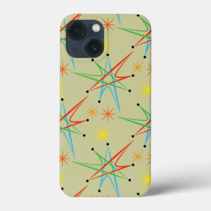 Atomic Starburst Retro Multicolored Pattern iPhone 13 Mini Case