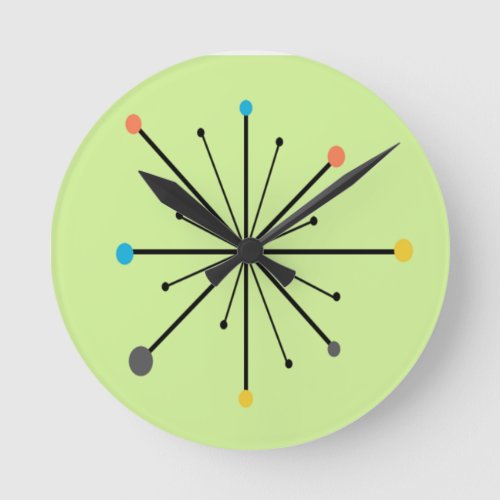 Atomic Starburst Round Clock