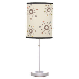 Atomic Starbursts Nature Earth Tones Table Lamp