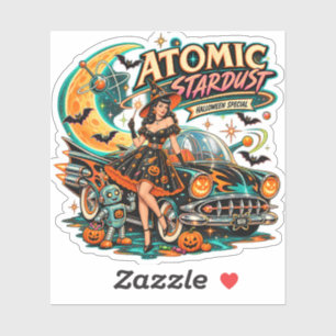 Atomic Stardust Vintage Halloween Sticker