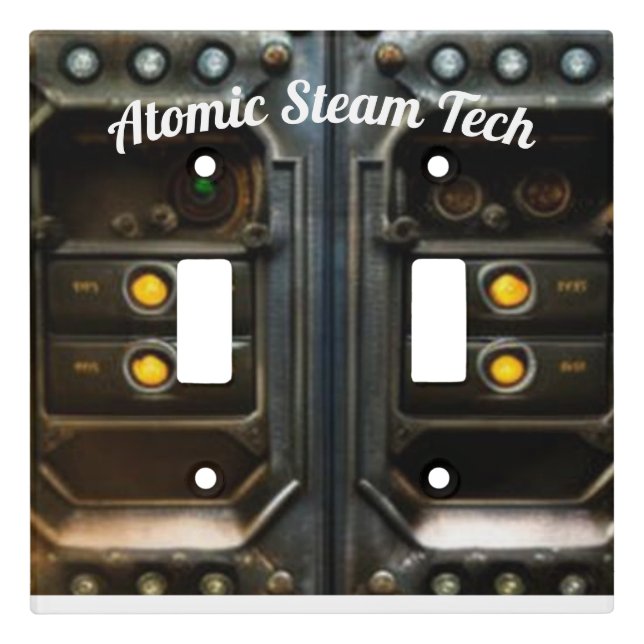 Atomic Steam Tech Light Switch Cover (Front)