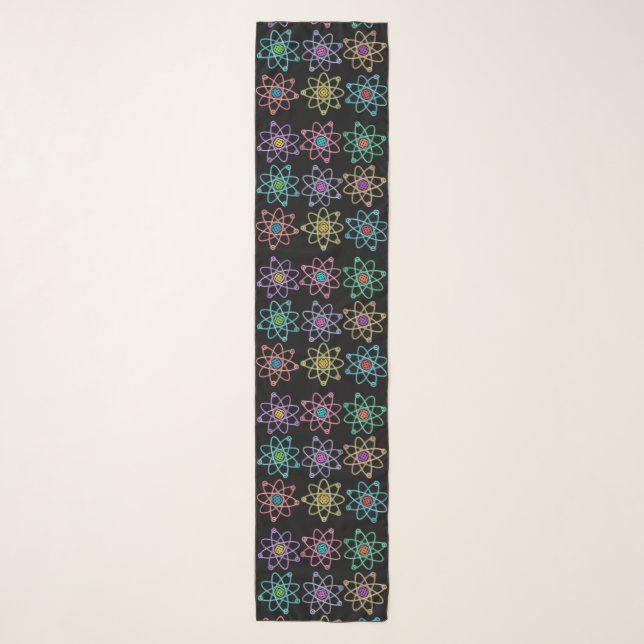 Atomic Structure Pattern Science Scarf (Front)