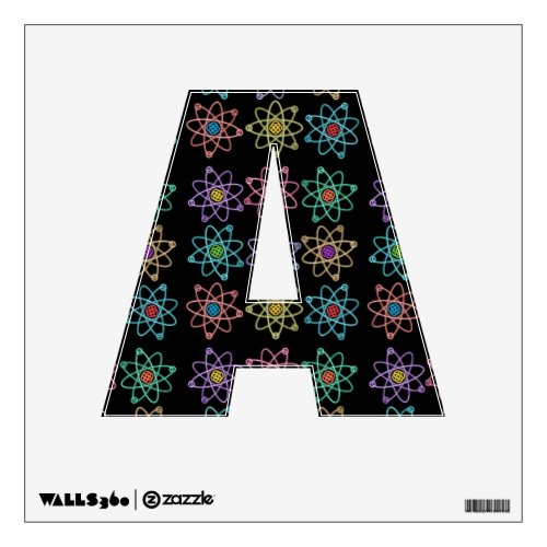 Atomic Structure Pattern Science Wall Sticker