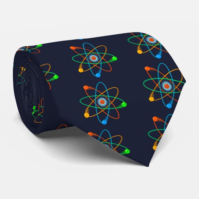 Atomic Structure Science Neck Tie (Rolled)
