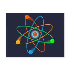 Atomic Structure Science Postcard