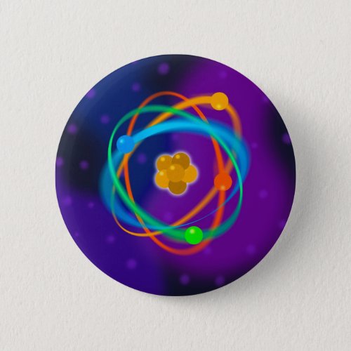 Atomic Structure Spots Science Button