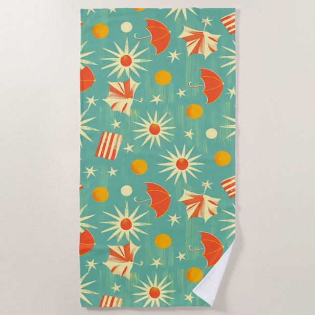Atomic Summer Solstice Beach Towel (Front)