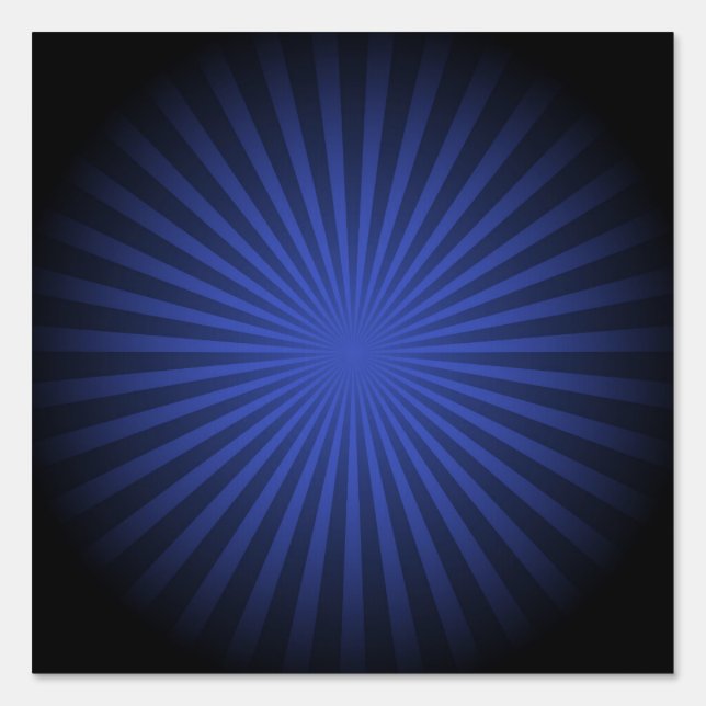 Atomic Sunburst - Royal Blue Sign (Front)