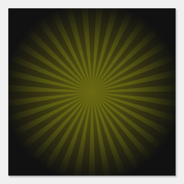 Atomic Sunburst - Yellow Sign (Front)