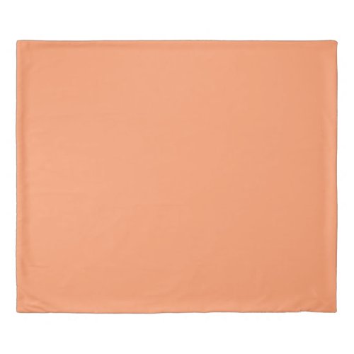 Atomic Tangerine  solid color   Duvet Cover