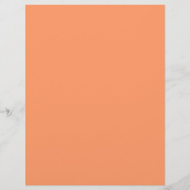 Atomic Tangerine  (solid color)   Flyer (Front)