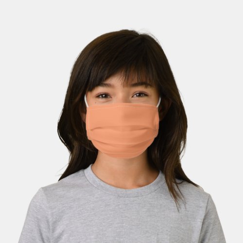 Atomic Tangerine  solid color   Kids Cloth Face Mask