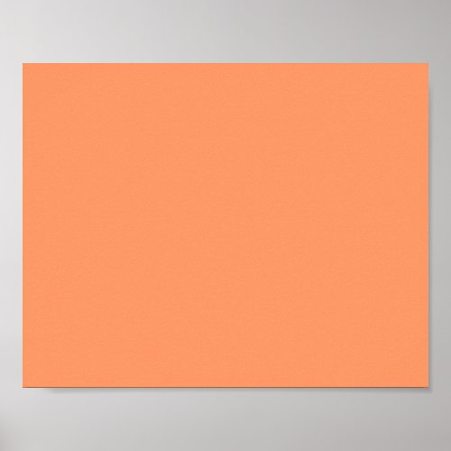 Atomic Tangerine  solid color   Poster