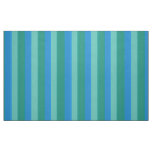 Atomic Teal and Turquoise Stripes Cotton Fabric
