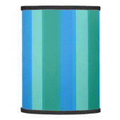 Atomic Teal & Turquoise Stripes Lamp Shade (Left)