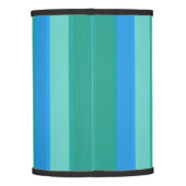 Atomic Teal & Turquoise Stripes Lamp Shade (Back)