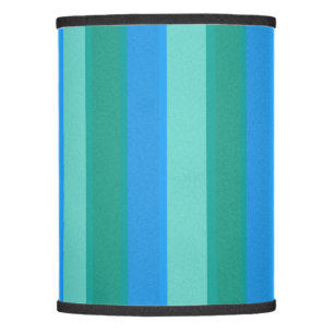 Atomic Teal & Turquoise Stripes Lamp Shade