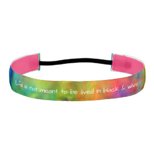 [Atomic Tie-Dye]  Psychedelic Rainbow Colors Athletic Headband
