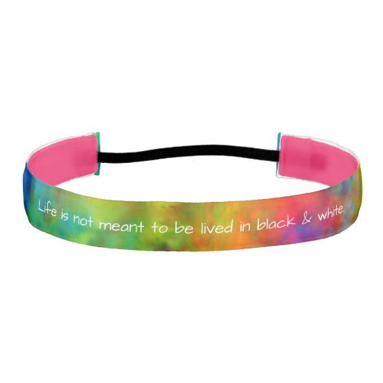 [Atomic Tie-Dye]  Psychedelic Rainbow Colors Athletic Headband