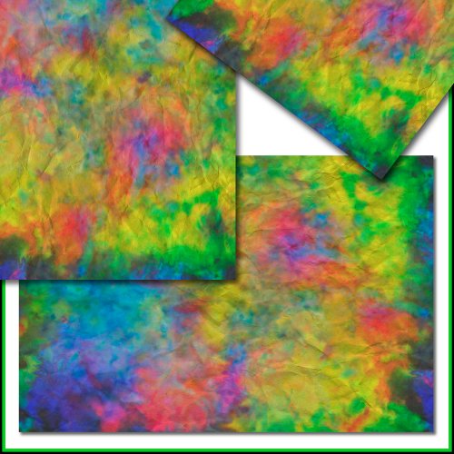 Atomic Tie_Dye  Psychedelic Rainbow Colors Tissue Paper
