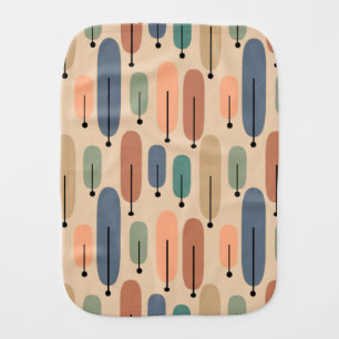 Atomic Trees Retro Baby Burp Cloth