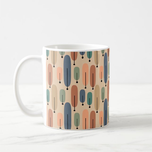 Atomic Trees Retro Coffee Mug (Left)