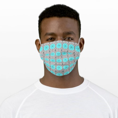 Atomic Turquoise Cloth Face Mask with Filter Slot