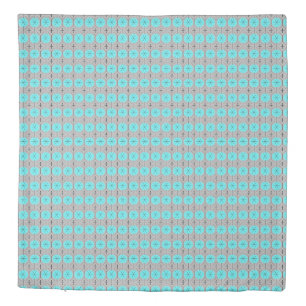 Atomic Turquoise Dots Duvet Cover