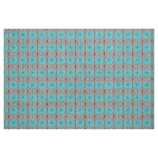 Atomic Turquoise Dots Fabric (Fat Quarter)