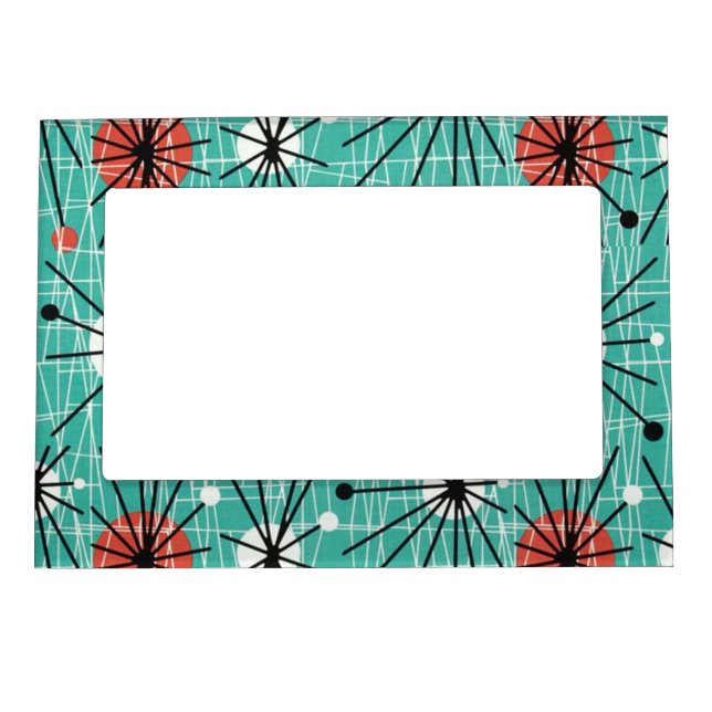 Atomic Turquoise Magnetic Photo Frame (Front)
