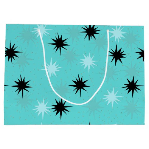 Atomic Turquoise Starbursts Gift Bag