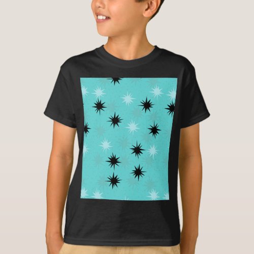 Atomic Turquoise Starbursts T_Shirt