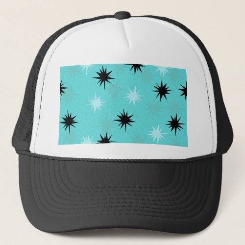 Atomic Turquoise Starbursts Trucker Hat