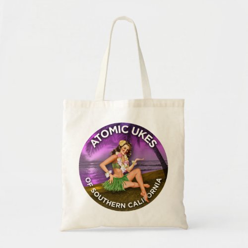 Atomic Ukes Hula Girl Tote Bag
