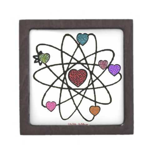 Atomic Valentine Leopard Print Hearts Jewelry Box
