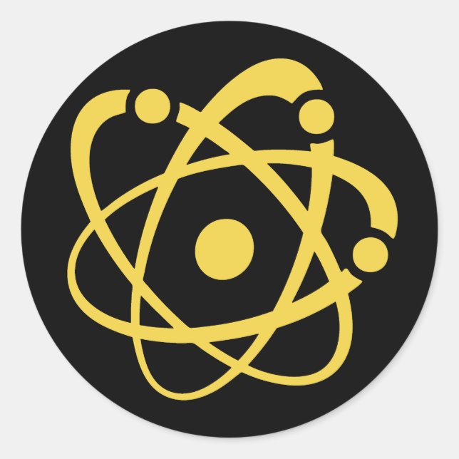 Atomic Wonk Classic Round Sticker (Front)