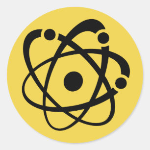 Atomic Wonk Classic Round Sticker