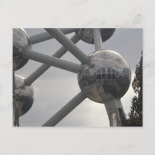 Atomium Building detail in Brussels City Belgium Postcard