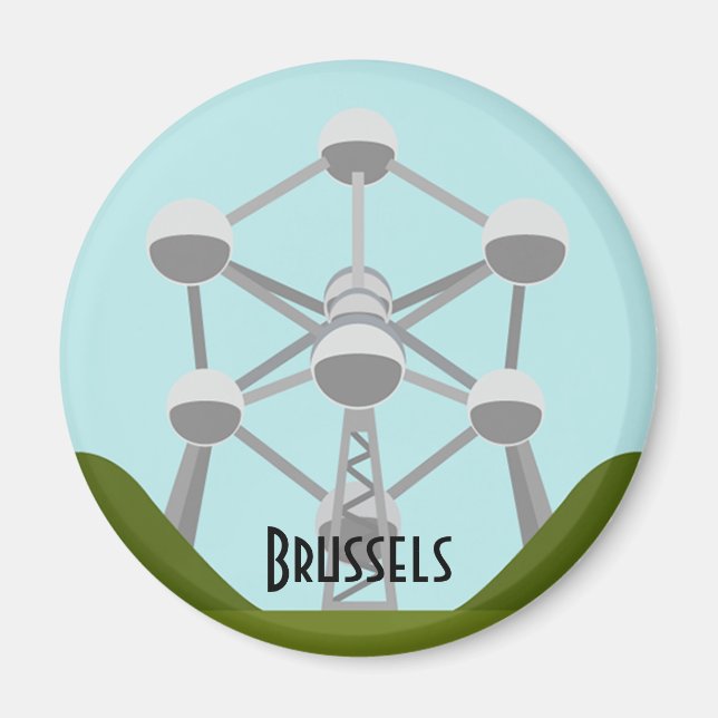 Atomium in Brussels Magnet (Front)