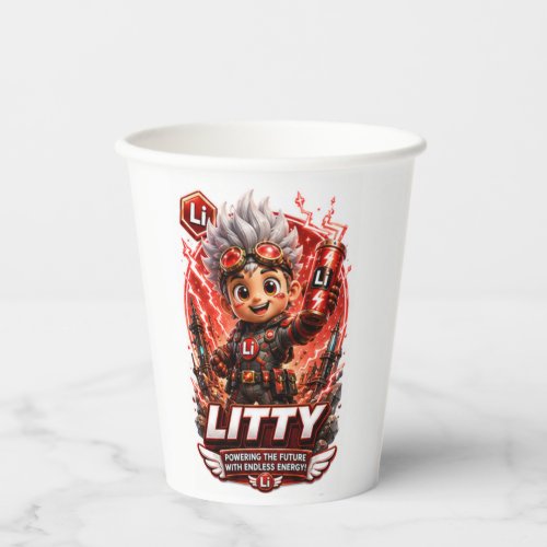 ATOMIVRA Lithium Character Paper Cups