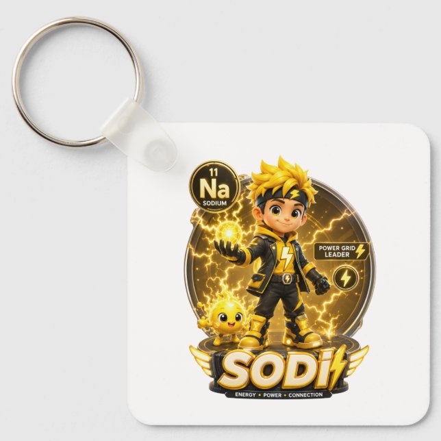 ATOMIVRA Sodium Character  Keychain (Front)
