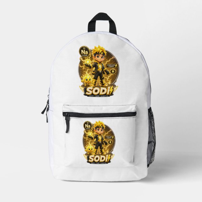 ATOMIVRA Sodium Character  Printed Backpack (Front)